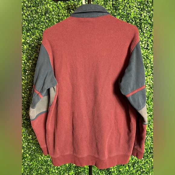 Vintage Haband Casual Joe Polo Shirt Long Sleeve 3 Button Striped Multicolor - Picture 4 of 5